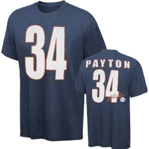  Walter Payton Chicago Bears Navy Hall Of Fame Name 