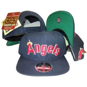 com California Angels Navy Snapback Adjustable Plastic Snap Back Hat 