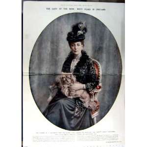   1923 PORTRAIT QUEEN ALEXANDRA DOG PRINCE WALES WALSALL: Home & Kitchen