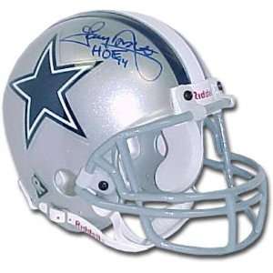  Tony Dorsett Dallas Cowboys Autographed Mini Helmet with 