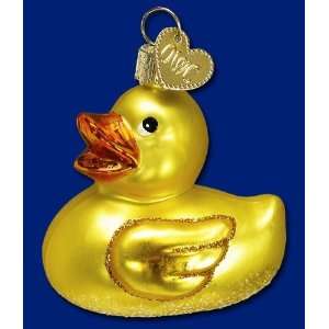  Old World Christmas Rubber Ducky Ornament: Home & Kitchen