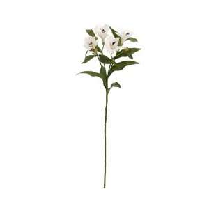  23.5 Silk Alstroemeria Lily Flower Spray  Cream (case of 