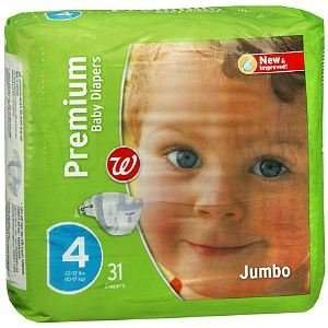   Premium Baby Diapers, Size 4, 31 ea, 31 ea Baby