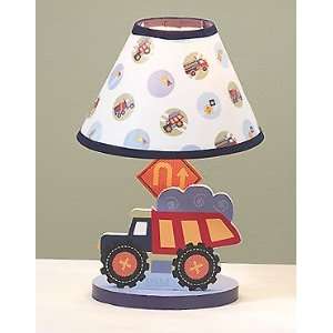   Bedtime Originals Wiggle Wagon Lamp with Shade   Blue: Baby