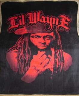 New Lil Wayne Plush Fleece Throw Blanket Rapper Fuzzy  