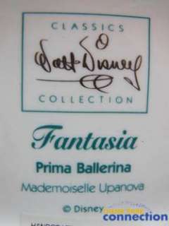Disney WDCC Fantasia MADEMOISELLE UPANOVA Prima Ballerina Rare Figure 