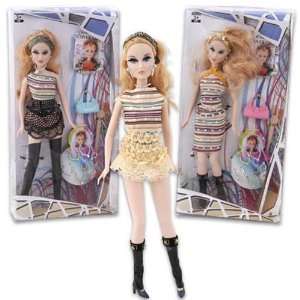    Plastic Fashion Girl Doll 7 Pc 12 Case Pack 24 Toys & Games