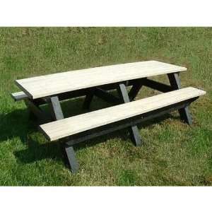  Polly Products Deluxe 8 Feet Picnic Table   Grey with 