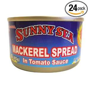 Sunny Sea Mackerel Spread, Eoc, 3 Ounce Cans (Pack of 24)  