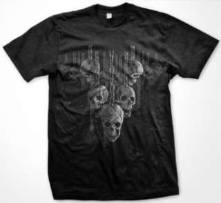 Skulls Hanging From Chains T shirt, Hanging Out Liquid 