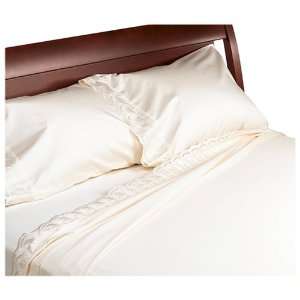  Waterford Castleroche Standard Pillowcases 2 Pack, Ivory 