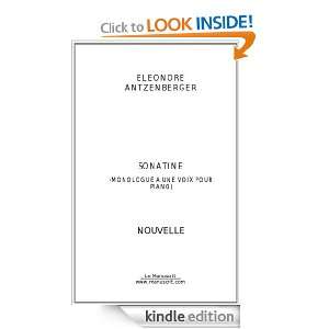 Sonatine (French Edition) Eléonore Antzenberger  Kindle 