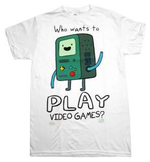 Adventure Time BMO Beemo Video Games Cartoon T Shirt Tee  