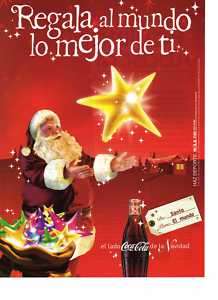 2008 COCA COLA SANTA CHRISTMAS PRINT AD in SPANISH  