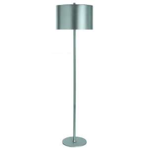 : Trend Lighting BF7103 S One Light Silver Floor Lamp Metallic Silver 