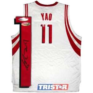  Yao Ming Houston Rockets Autographed White adidas Jersey 