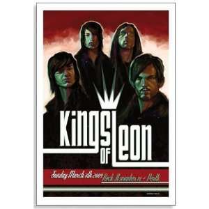  The Kings of Leon Perth Australia Concert Poster 