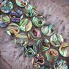 8MM New Zealand Abalone Shell Wafer Loose Beads Strand  