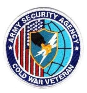 Army Security Agency Cold War Veteran Patch  