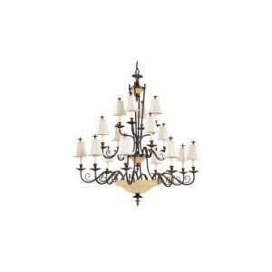  Murray Feiss F2210/8+4+4FG,3 Tiers Chandelier
