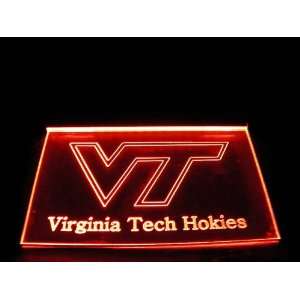  NCAA Virginia Tech Team Logo Neon Light Sign: Sports 