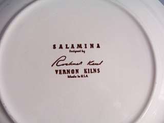 Vernon Kilns Salamina Large Luncheon Plate  