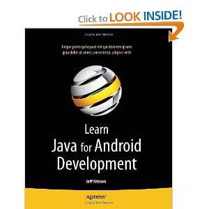  Learn Java for Android Development [Paperback] Jeff 