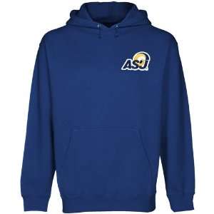  NCAA Angelo State Rams Royal Blue Logo Applique Midweight 