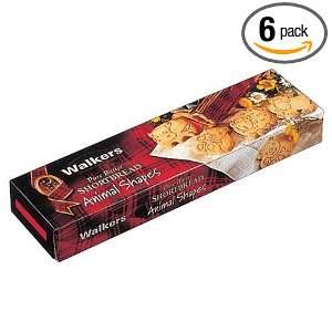 Walkers Shortbread Animal Shapes, 6.2 Ounce Boxes (Pack of 6):  
