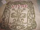 pottery barn vivre french for live pillow cover 20 sq $ 49 99 time 