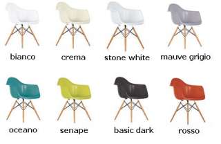 VITRA sedia poltroncina Eames Plastic Armchair DAW acer  