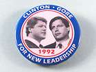1992 96 Clinton Gore President Election Campaign Pinback Pins NEA 