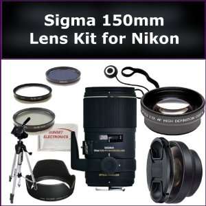 Sigma 150mm f/2.8 EX DG OS HSM APO Macro Lens Kit for Nikon D3000 
