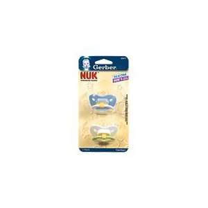 Gerber NUK Orthodontic Silicone Pacifiers, Size 1, 0 6 Months (Colors 