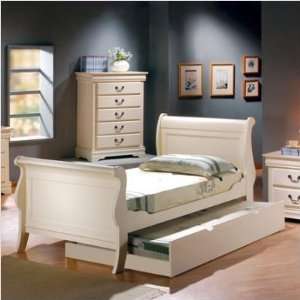  Bundle 36 Yampa Bedroom Set in Antique White Size Twin 