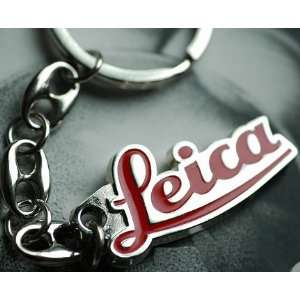  Leica/Leitz Logo Key Chain Ring Keychain Keyring Red 