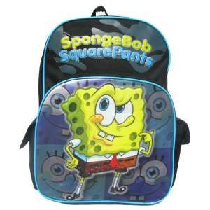   Spongebob Squarepants Boys Large Black School Backpack Toys & Games