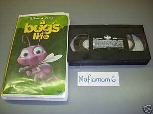 Bugs Life VHS Clamshell Disney Pixar BONUS Footage 786936088250 