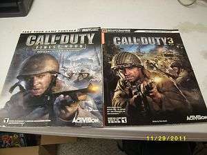 XBOX, PS2) Strategy GUIDES  Call of duty 3 III & Call of Duty 
