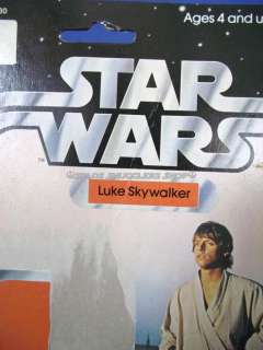   VINTAGE 1977 12C Luke Skywalker 3 3/4 Action Figure Cardback  