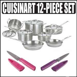 Cuisinart MCP 12 Multiclad Pro Stainless Steel 12 piece Cookware Set 