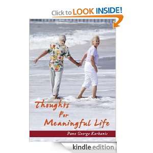 Thoughts For Meaningful Life Pano George Karkanis  Kindle 