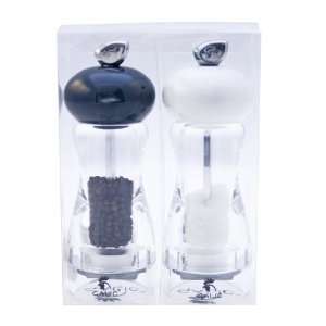  Galic April You and Me 6 Inch Set, Pepper Mill/Shiny Black 
