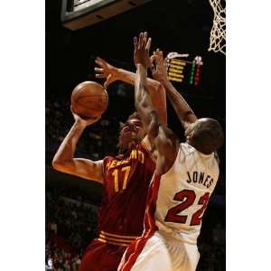 Cleveland Cavaliers v Miami Heat Anderson Varejao and James Jones by 