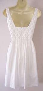 ANTONIO MELANI White Linen wedding Versitile Dress 6  