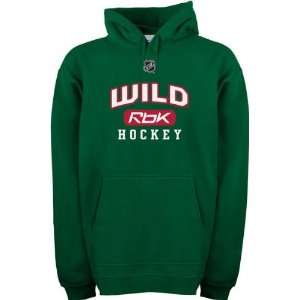 Minnesota Wild  Green  Center Ice RBK Hooded Sweatshirt  