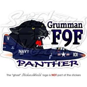  Grumman F9F PANTHER US NAVY USA 5,5 (140mm) Vinyl Sticker 