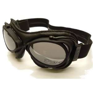  nannini Snowfighter Black leather Goggle/Sunglasses with 