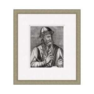 Portrait Of Johannes Gutenberg c140068 Framed Giclee Print  