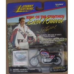   Johnny Lighting Evel Knievel Motorcycle Carded Figure 